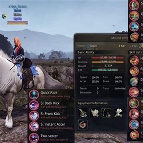 horse skills bdo